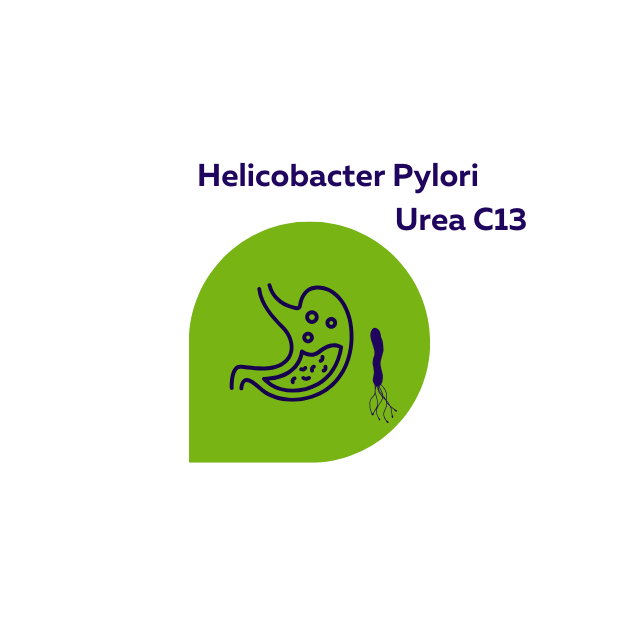 Test Helicobacter Pylori - Test respirator Uree C13, utilizat în diagnosticarea infecțiilor stomacale prin test de respirație.