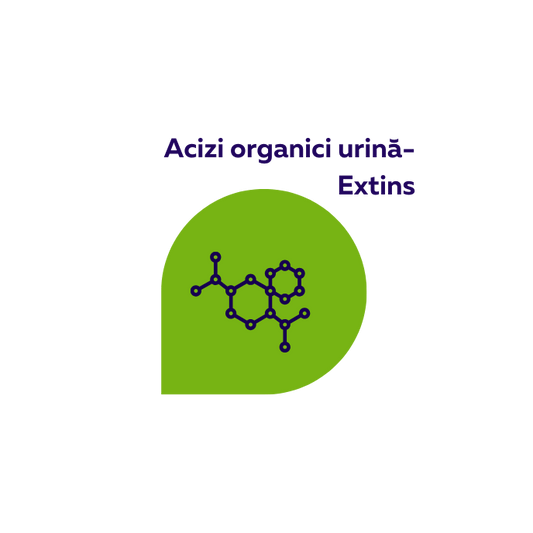 Test Acizi organici în urină -Profil Extins pentru evaluarea căilor metabolice prin analiza metaboliților din urină.